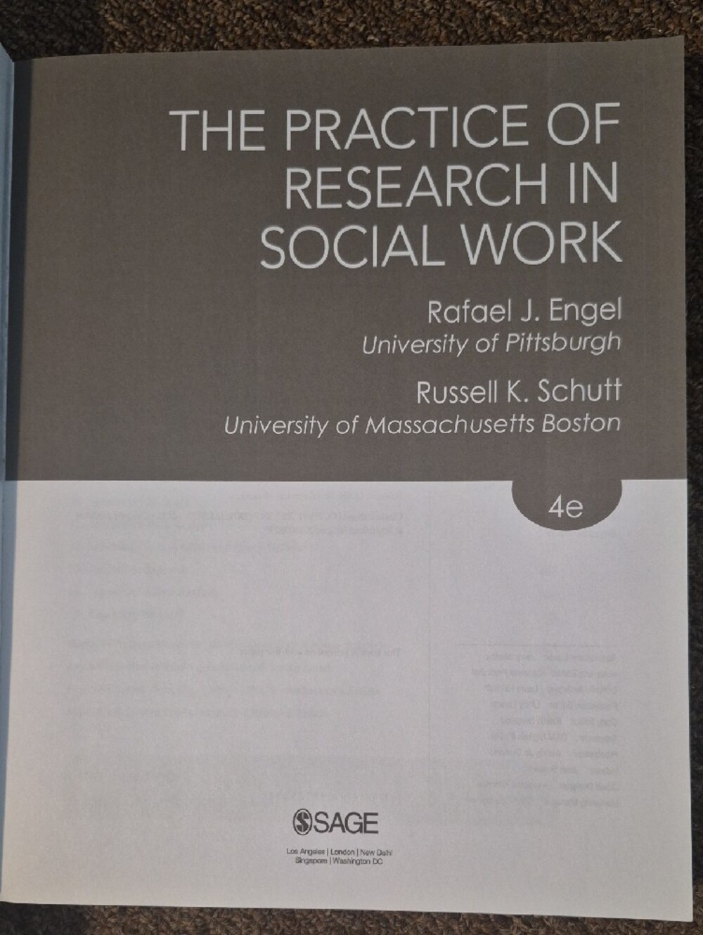 The Practice Of Research In Social Work R. Engel & R. Schutt - Picture 2 of 4